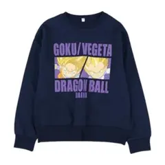 新品⭐️160⭐️ドラゴンボール　トレーナー/グレー　裏起毛　ベジータ 悟空　ダイマ