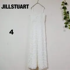 【JILLSTUART】ホワイト/フラワーキャミワンピース/華やか/きれいめ/４