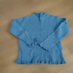 【美品】moo non non リブ編み長袖カットソー130