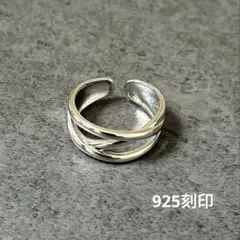 S925 シルバーリング ヴィンテージ風 メキシカン ダブルリング