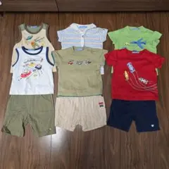 ファミリア　Tシャツ　パンツ　90　半袖　男の子　セット　まとめ売り　入園準備