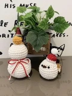 シマエナガと鏡餅セットのサムネイル