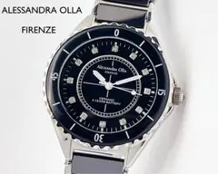 ALESSANDRA OLLA セラミック メンズ 腕時計 12P 天然ダイヤ
