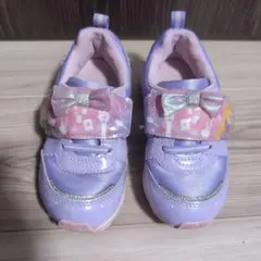 子供用　スニーカー　17.0歩くと光る　ラプンツェル