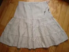 GAP リネン フレアスカート ベージュ