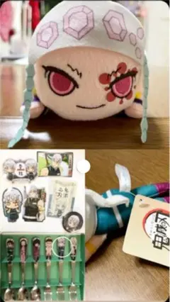 鬼滅の刃　フォーク　ダイカットステッカー　マスコット　宇髄天元