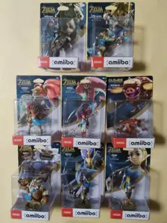 amiibo ゼルダの伝説 8体 ダルケル リーバル ミファー ウルボザ 弓のサムネイル