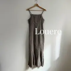 【Louere】ツイード調キャミワンピース フリンジマーメイド M ルエレ