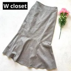 美品✨【ダブルクローゼット】マーメイドフレアタイトスカート　ポケットウエストゴム