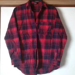 ムルーア　チェックシャツ　フリーサイズ