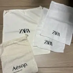 ZARA Aesop 巾着　4点セット