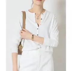 ドゥーズィエムクラス　FF grace クルーネック カーディガン