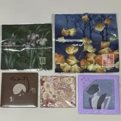 成川美術館 色紙 黒光茂明画伯 「秋桜」「薊」 色紙たて 新品未開封品