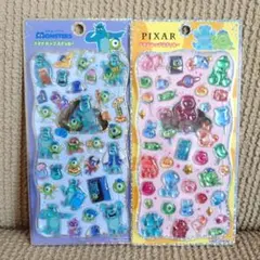 プチドロップステッカー　2種　ディズニーピクサー