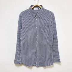 ✨美品✨ラコステ　長袖シャツ　ストライプ　総柄　胸ポケット　レギュラーカラー　L