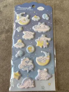 【シナモンロール】マシュマロステッカー ぷっくりシール