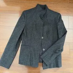 冬物セール⭐︎ANAYI カシミヤ混スタンドカラージャケット　サイズ38