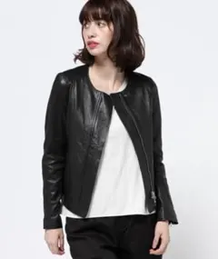 【美品】allureville アルアバイル レザークルージャケットのサムネイル