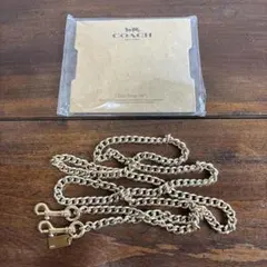 コーチCOACHゴールド チェーンストラップ(46'')