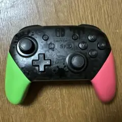 【ジャンク品】ニンテンドースイッチ　純正プロコン　スプラトゥーン2カラー