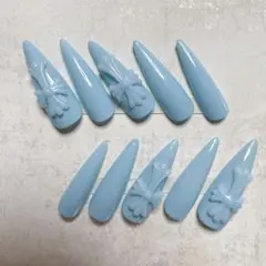 No7 現品　クロムネイル、ワンカラーネイル、ロングネイル、