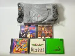 初代プレーステーション SONY SCPH-5500 + ゲームソフト5本セット