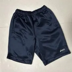 asics ネイビー ハーフパンツ