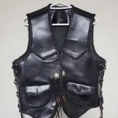 ショット レザーライダースベスト ダブル USA製 DUROJAC - メルカリ