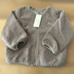 petit main ボアZIPブルゾン ジャケット モカ茶 110cm