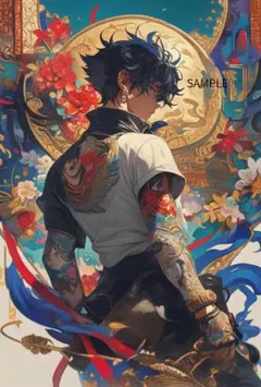 3022チャイナボーイステッカー