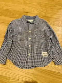 BEAMS mini チェック柄 長袖シャツ 110