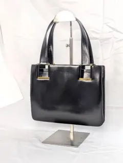 美品✨ モラビト ハンドバッグ レザー ブラック 1924のサムネイル