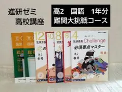 【高2】進研ゼミ高校講座　1年分　国語《難関大挑戦コース》未使用