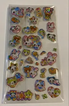 平成レトロ　シール　うさぎ　ねこ　パンダ　くま
