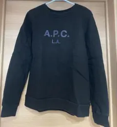 a.p.c ロゴ　スウェット　裏起毛