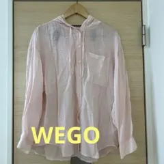 WEGO シアーフードシャツ ピンク Fサイズのサムネイル
