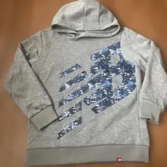 【サイズ130】New Balance グレー パーカー