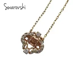 Swarovski スワロフスキー　Una クローバー　ネックレス　ピンク