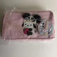 최종처분 신품 산리오 포차코 팬더 펜 케이스 파우치