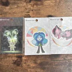 ポケモンキャラクターシール3枚セット
