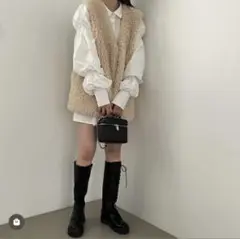 Heather ボリュームファーベスト