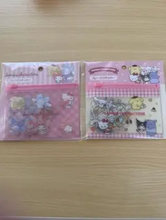 【新品未開封】フレークステッカー　シール　サンリオ　サンキューマート　2点セット