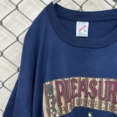 90s後期 US製移行期 ヴィンテージ Tシャツ 2XL アメカジ古着 ネイビー