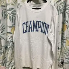 白　チャンピオン　ロンT