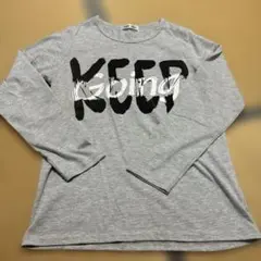 PARK GIRL 長袖Tシャツ グレー KEEP Going