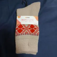 DCM 裏起毛ソックス 23-25cm ベージュ