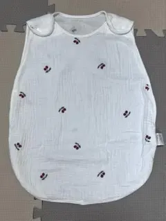 ケラッタ ガーゼスリーパー さくらんぼ柄 ベビー用 ホワイト 綿100% 美品