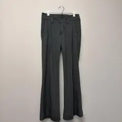 Koji Tachiyamaグレー フレアパンツ ストレッチあり　ゆったり　伸縮