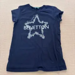 BENETTON スタープリント Tシャツ ネイビー 130cmのサムネイル