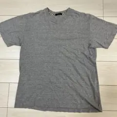 BURBERRY グレー Tシャツ チェック襟